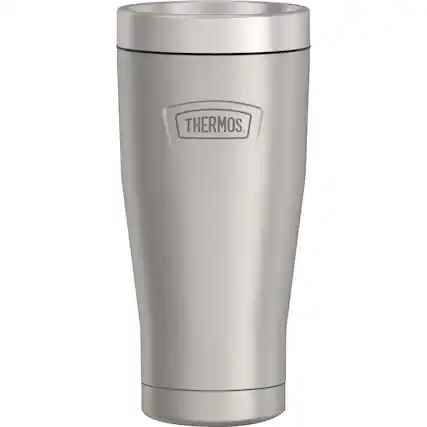 Front. Thermos - Thermos 16 oz. Icon Stainless Steel Tumbler - Matte Stainless Steel - Matte Stainless Steel.