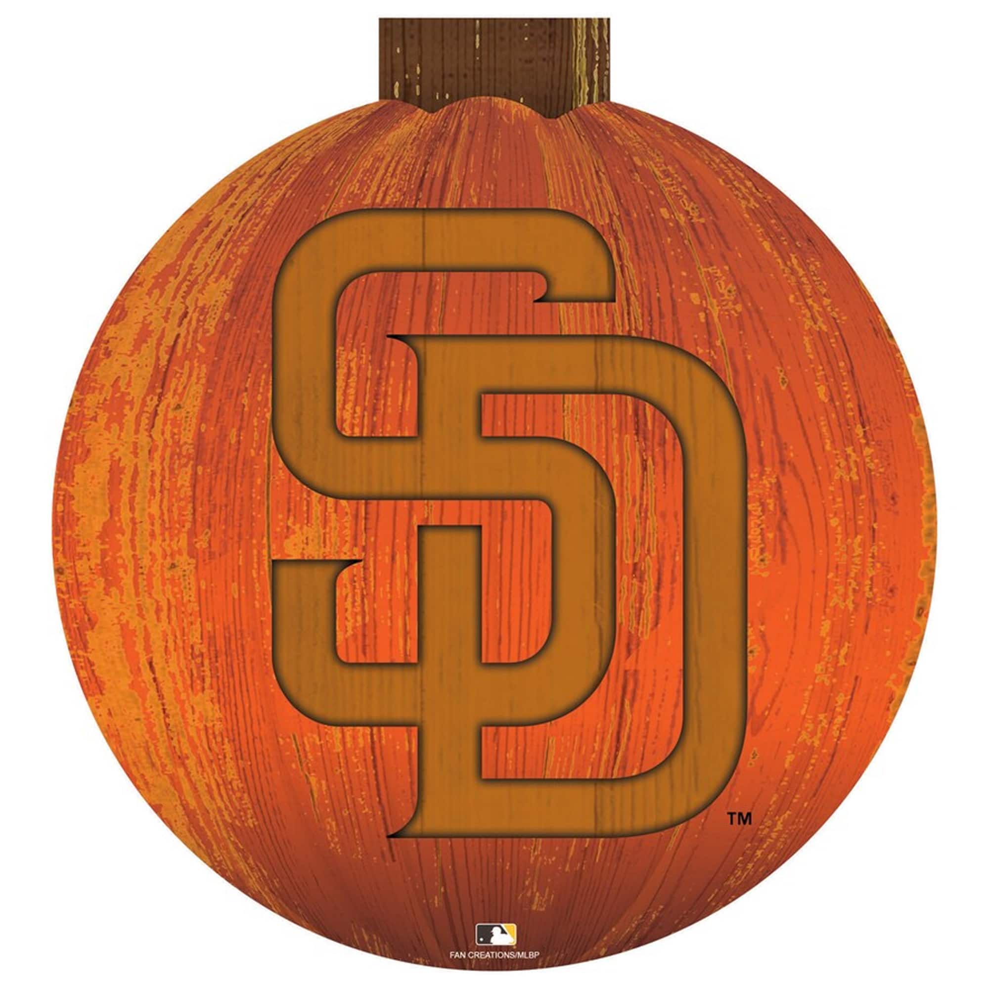 Fan Creations - San Diego Padres 12'' Pumpkin Sign - Orange