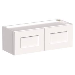 Boyel Living - 33-in W x 12-in H x 12-in D Shaker RTA Kitchen Wall Cabinet with Soft-Close - White Shaker