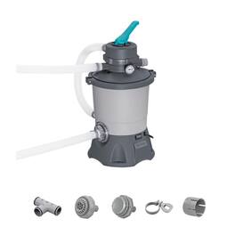 Bestway - 950 Gallon Sand Filter Pump for Above Ground Outdoor Swimming Pools - Gray