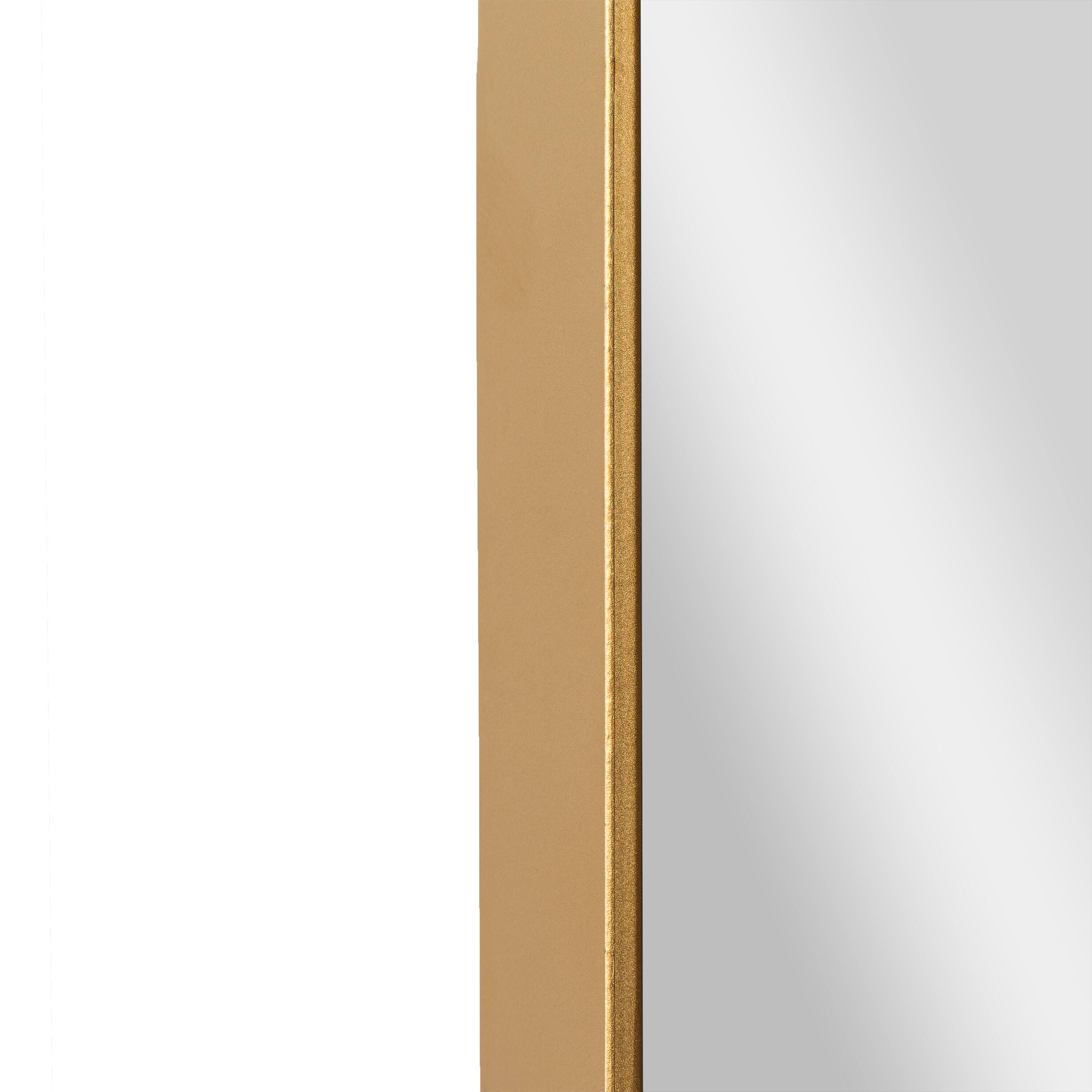 Alt View 10. Emma + Oliver - Afsin Wall Mirror with Silver Backed Glass for Clarity for Entryways, Bathrooms & More - Gold.