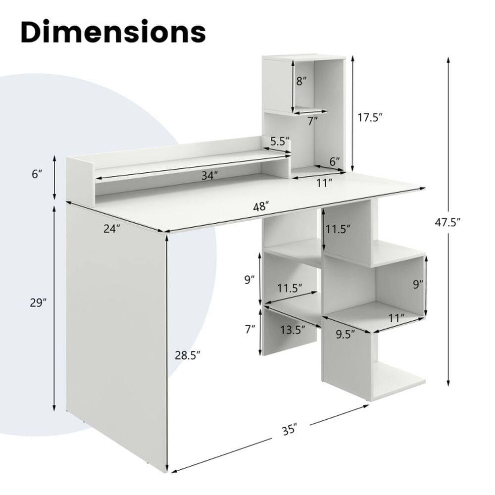 Dimensions: 8" x 7" x 17.5" x 5.5" x 6" x 34" x 6" x 11" x 24" x 48" x 11.5" x 47.5" x 29" x 9" x 7" x 11.5" x 13.5" x 9.5" x 11" x 9" x 28.5" x 35"