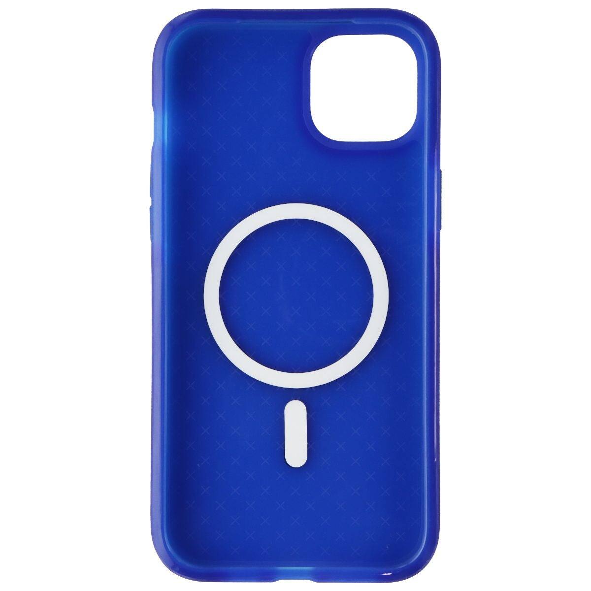 Alt View 1. Tech21 - Tech21 Evo Check Flexible Gel Case for MagSafe for iPhone 14 Plus - Classic Blue - Blue.