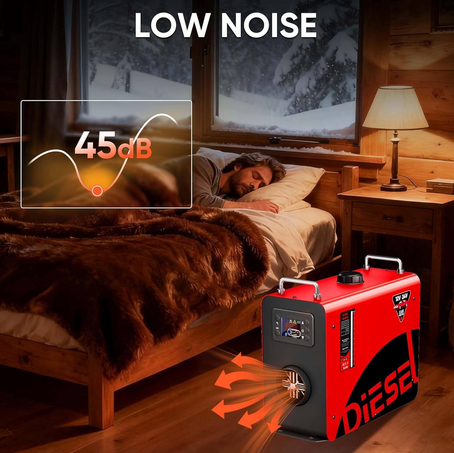 LOW NOISE  
45dB  
GV MAV  
AAMA  
BT  
DiESE