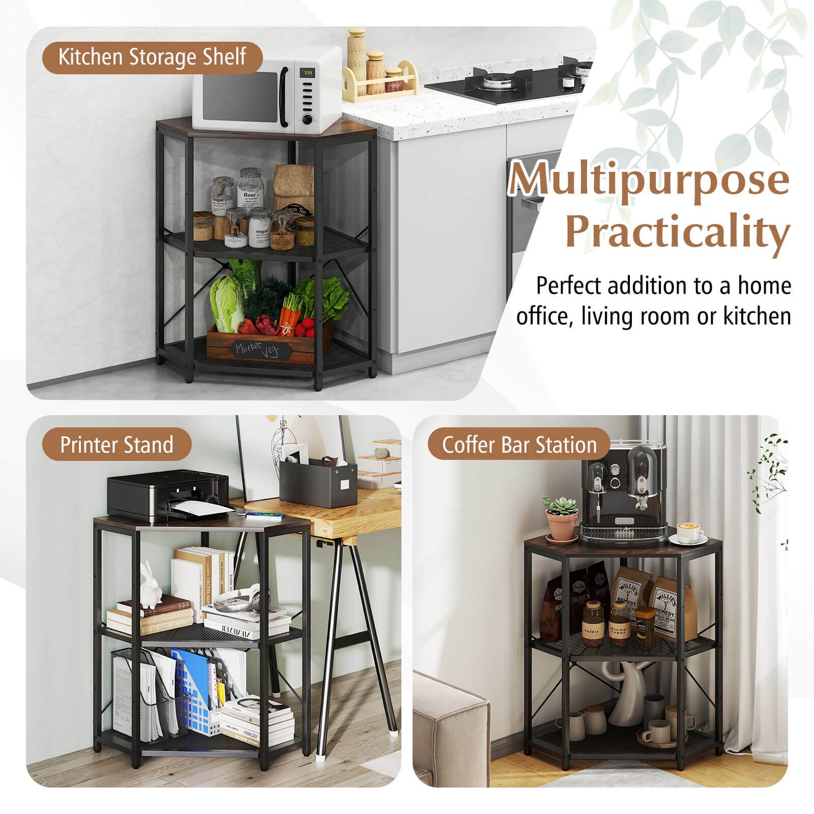 Kitchen Storage Shelf  
Multipurpose Practicality  
Perfect addition to a home office, living room or kitchen  

Printer Stand  

Coffer Bar Station