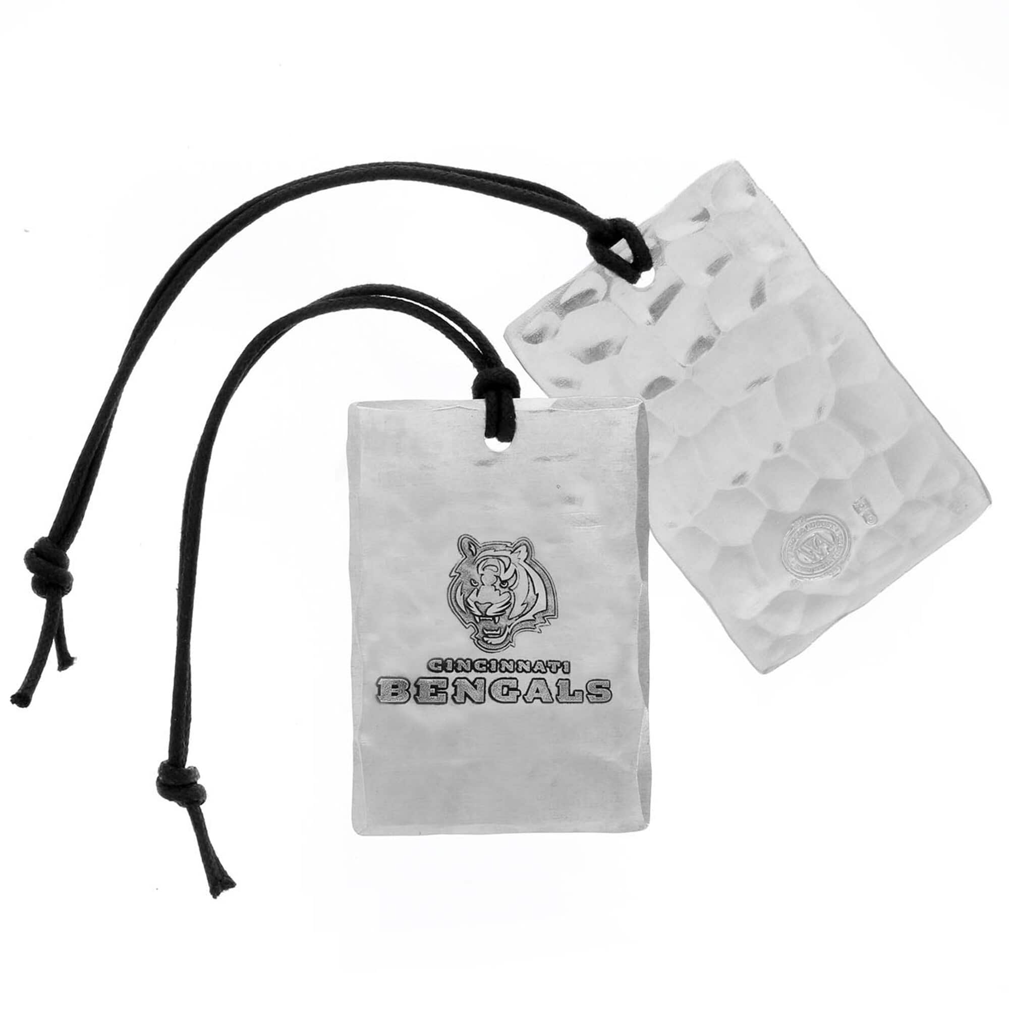Wendell August Forge - Cincinnati Bengals Bag Tag - Silver