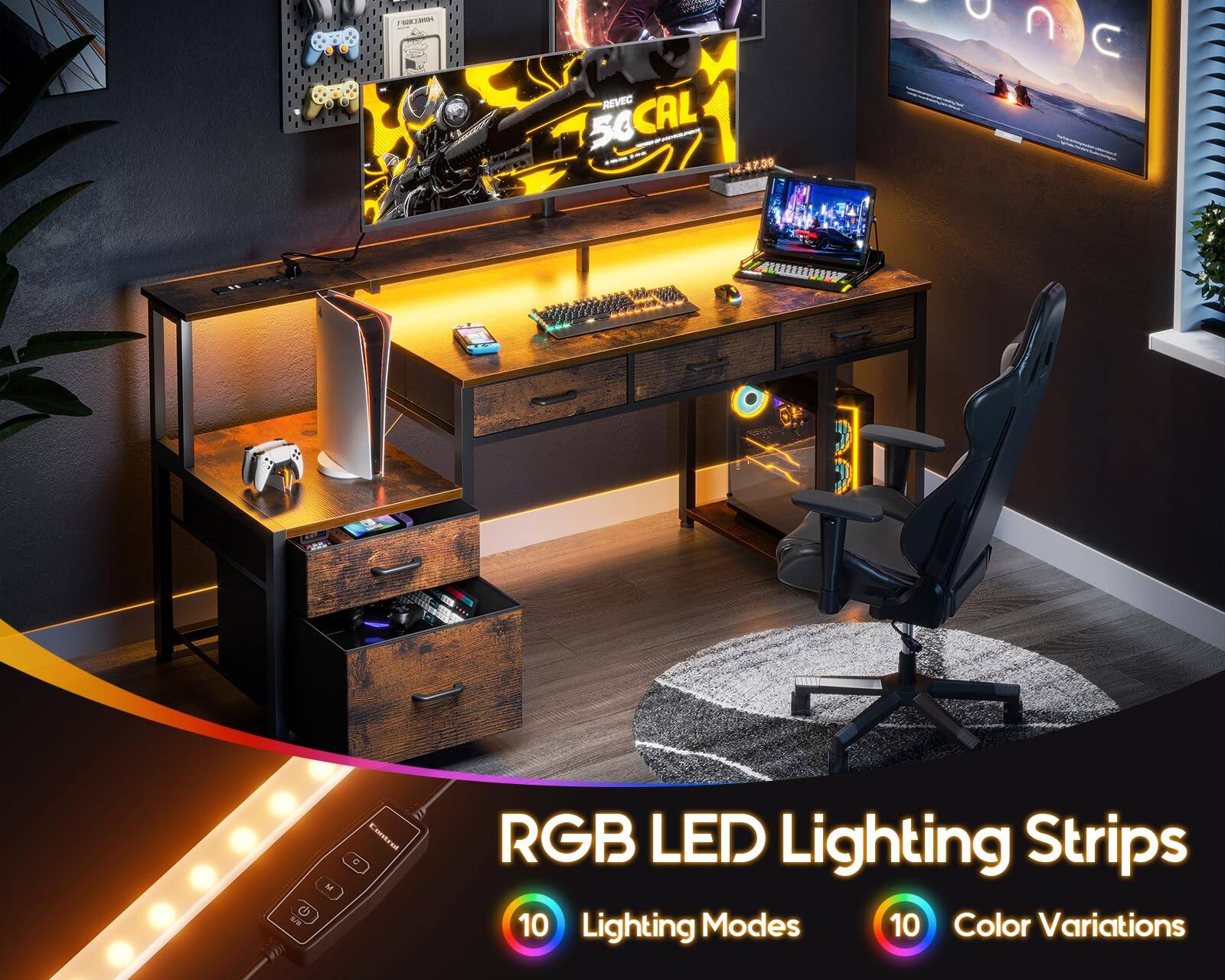 REVEC SOCAL 50

RGB LED Lighting Strips
10 Lighting Modes
10 Color Variations