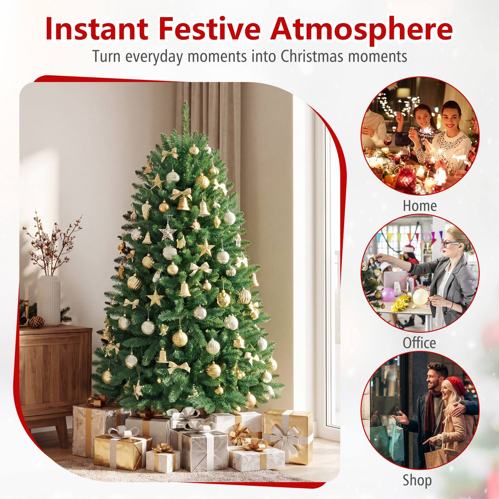Instant Festive Atmosphere  
Turn everyday moments into Christmas moments

Home  
Office  
Shop