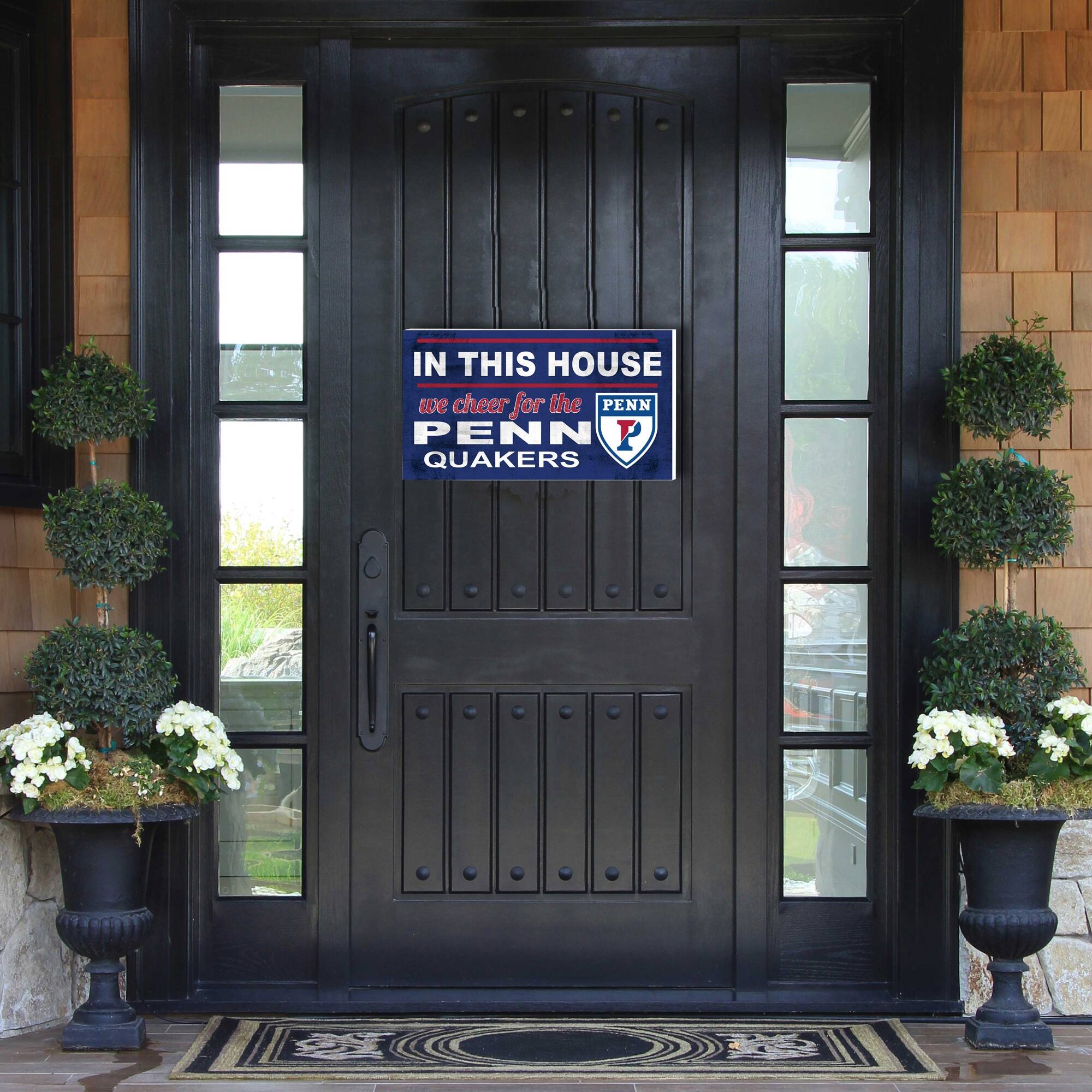 IN THIS HOUSE  
we cheer for the PENN QUAKERS