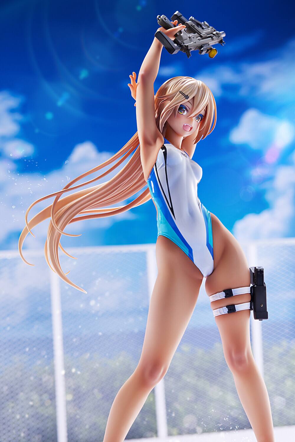 Alt View 3. PopMarket - Amakuni - Kouhai-Chan Of The Swimming Club 1/7 PVC Figure Blue Line Version   - Collectibles - Multicolor.