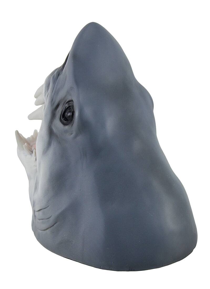 Alt View 1. Zeckos - Parched Predator Shark Head Wine Bottle Holder - Gray.