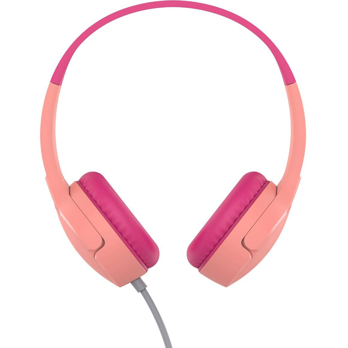 Alt View 5. Belkin - Belkin SoundForm Mini Wired On-Ear Headphones for Kids Pink - Wired - 4 ft Mini-phone (3.5mm) Cable - Plug and Play - Pink.