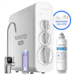 Waterdrop - G3P800 Reverse Osmosis System Extra WD-G3-N1CF Water Filter - White