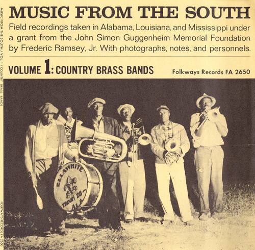MUSIC FROM THE SOUTH  
Field recordings taken in Alabama, Louisiana, and Mississippi under a grant from the John Simon Guggenheim Memorial Foundation by Frederic Ramsey, Jr. With photographs, notes, and personnel.  

VOLUME 1: COUNTRY BRASS BANDS  
Folkways Records FA 2650  

ELLAWHIE TROOP! ALA