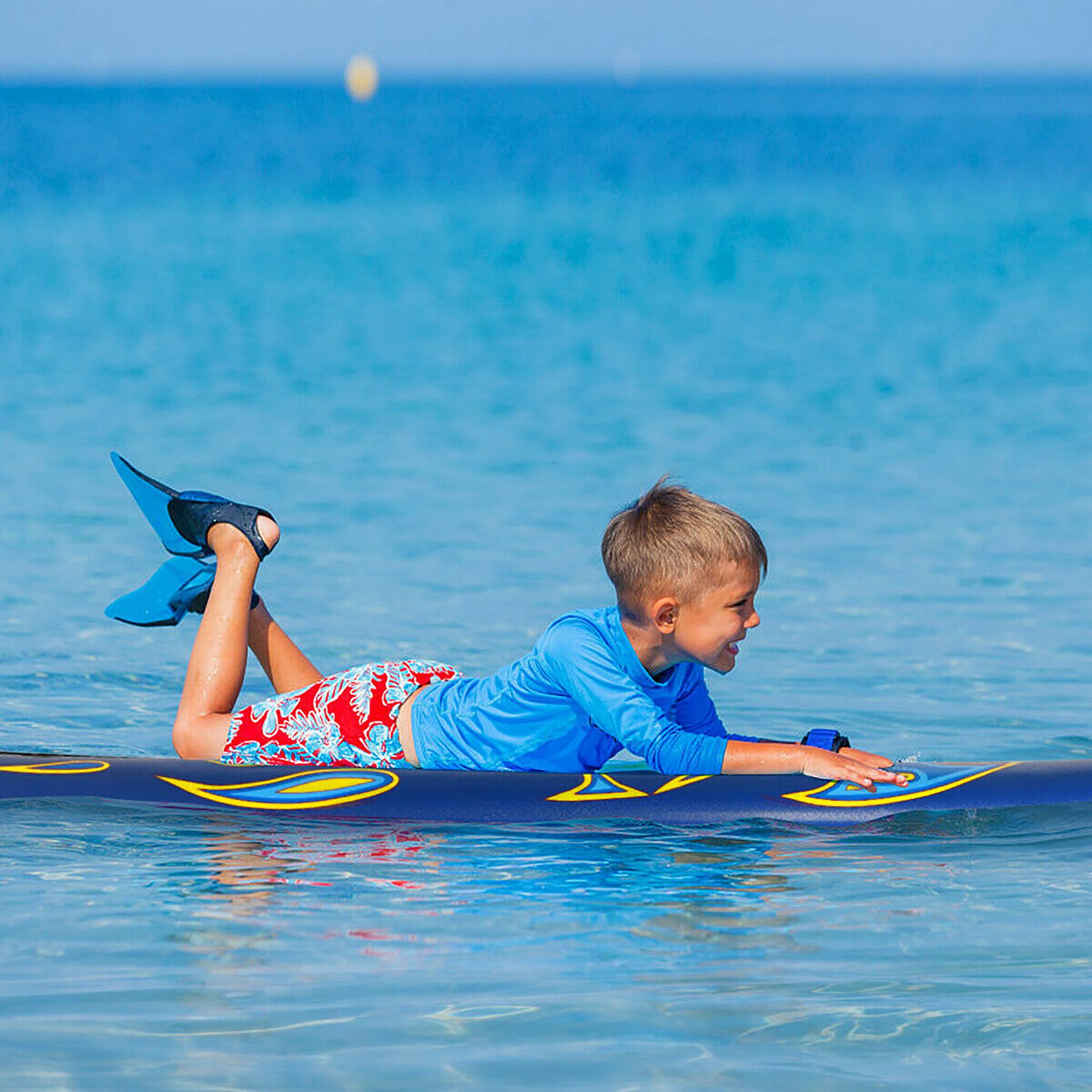 Alt View 2. Costway - Costway 6' Surfboard Foamie Body Surfing Board W/3  Fins & Leash for Kids Adults - Yellow.