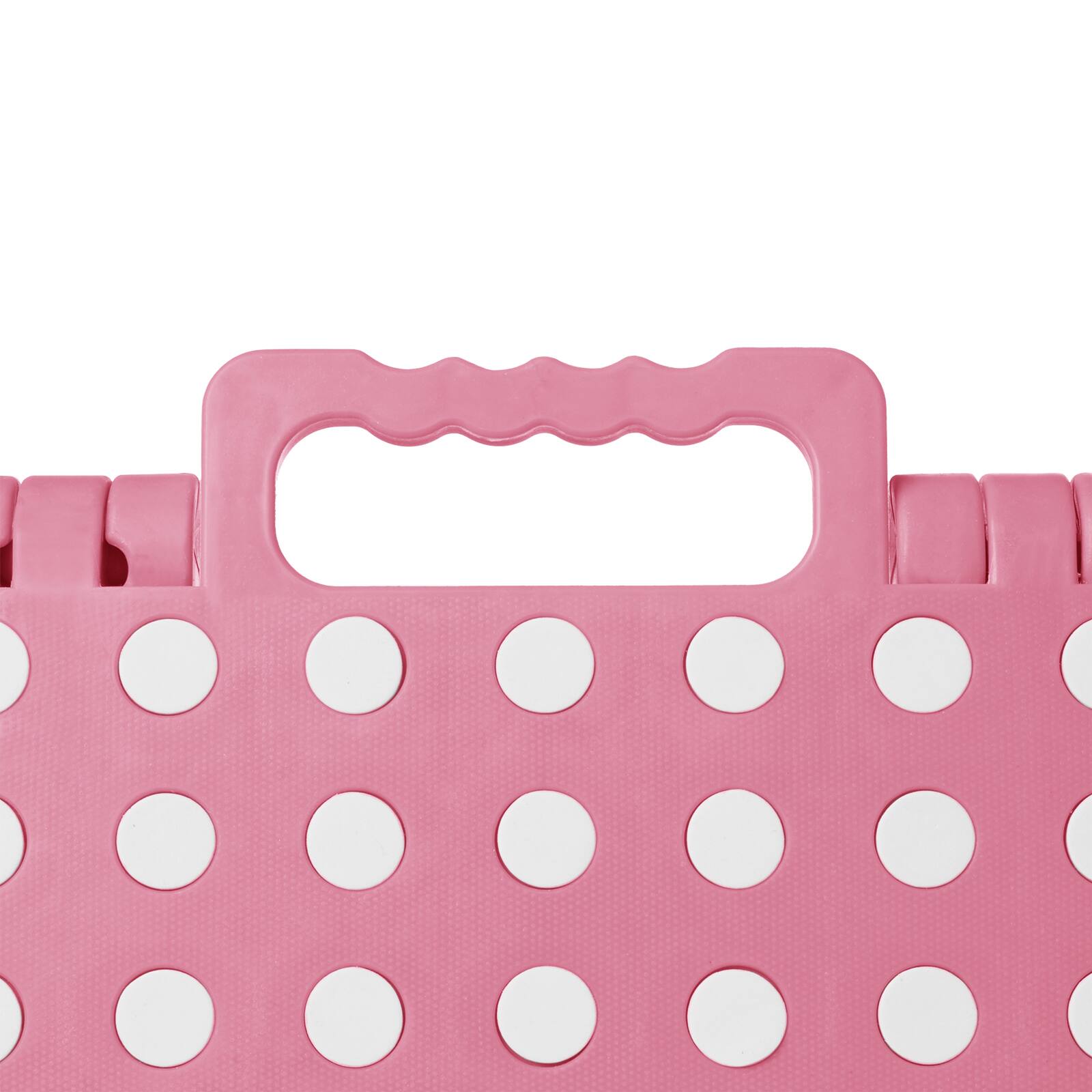 Alt View 5. Casafield - Folding Step Stools with Handle - Light Pink.