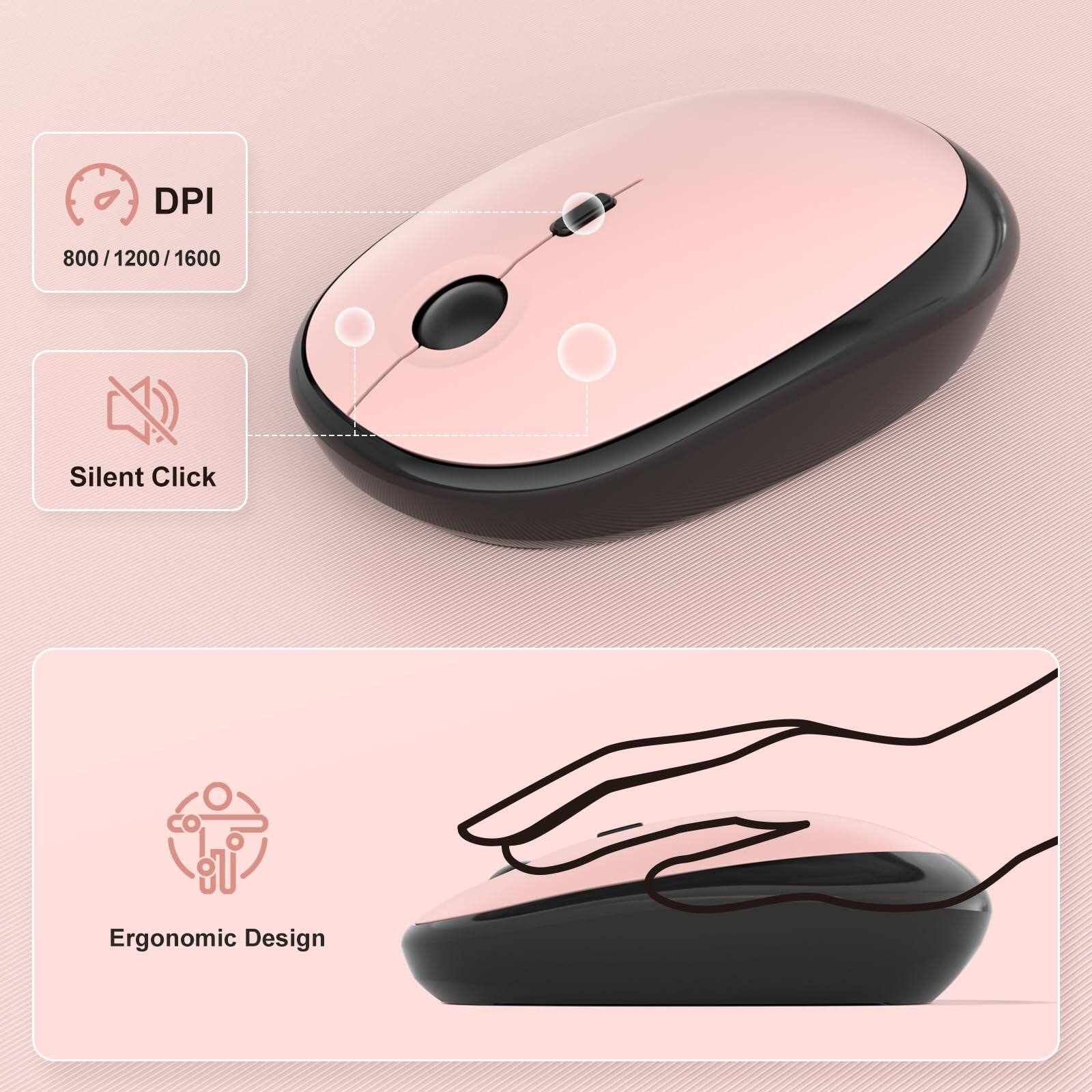 DPI: 800 / 1200 / 1600  
Silent Click  
Ergonomic Design