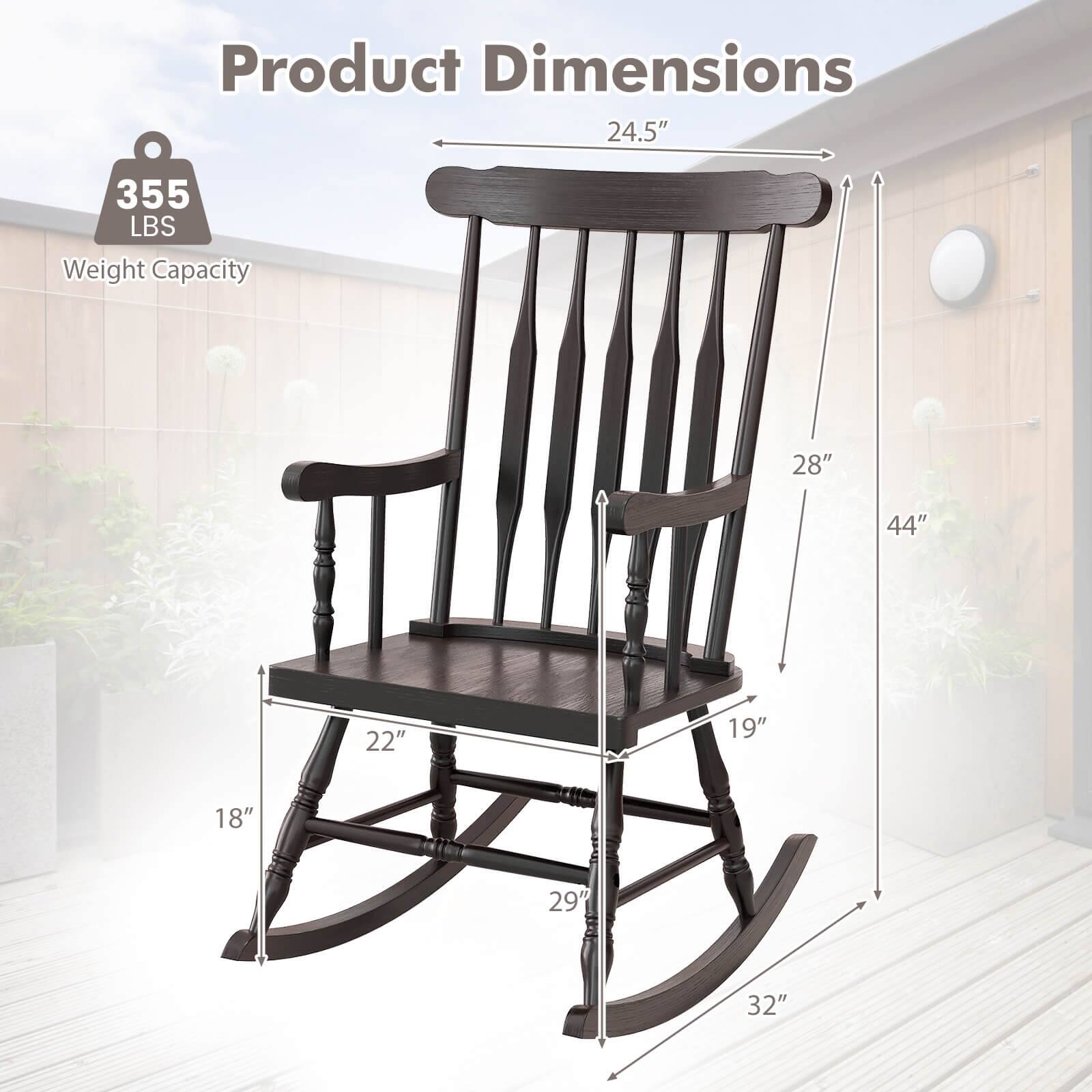 Product Dimensions  
24.5" x 28" x 44" x 22" x 19" x 29" x 32" x 18"  
Weight Capacity: 355 LBS