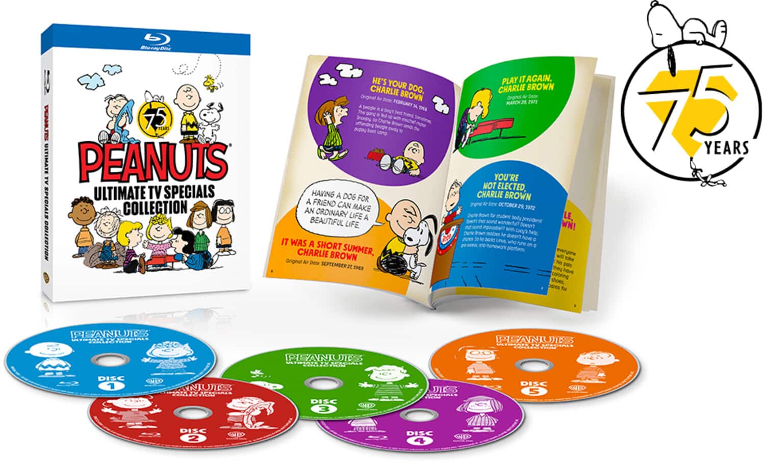 Alt View 1. Peanuts: 75th Anniversary Ultimate TV Specials Collection - BLU-RAY.