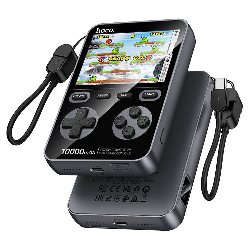 hoco.  
LEVEL 1  
LIVES 3  
READY GO!  
GAME CONSOLE  
ONVOL  
RESET  
SEL  
START  
Y  
X  
B  
A  
10000mAh  
PD20W POWER BANK  
WITH GAME CONSOLE  
Lithium Polymer Battery  
Made in China  
Hoco Technology Development (SHENZHEN) Co., Ltd.  
FC CE UK CA  
EAC RN IIL  
MOCOA