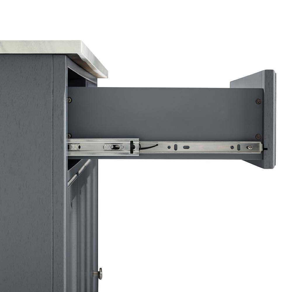 Alt View 10. Crosley Furniture - Avery Kitchen Island - Distressed Gray.