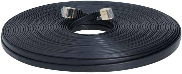 Back. Cables Direct Online - Cat7 S/FTP Copper Ethernet Cable 10Gbps 600MHz Shielded RJ45 Ultra Slim LAN Networking Patch Cord, 50ft - Black.