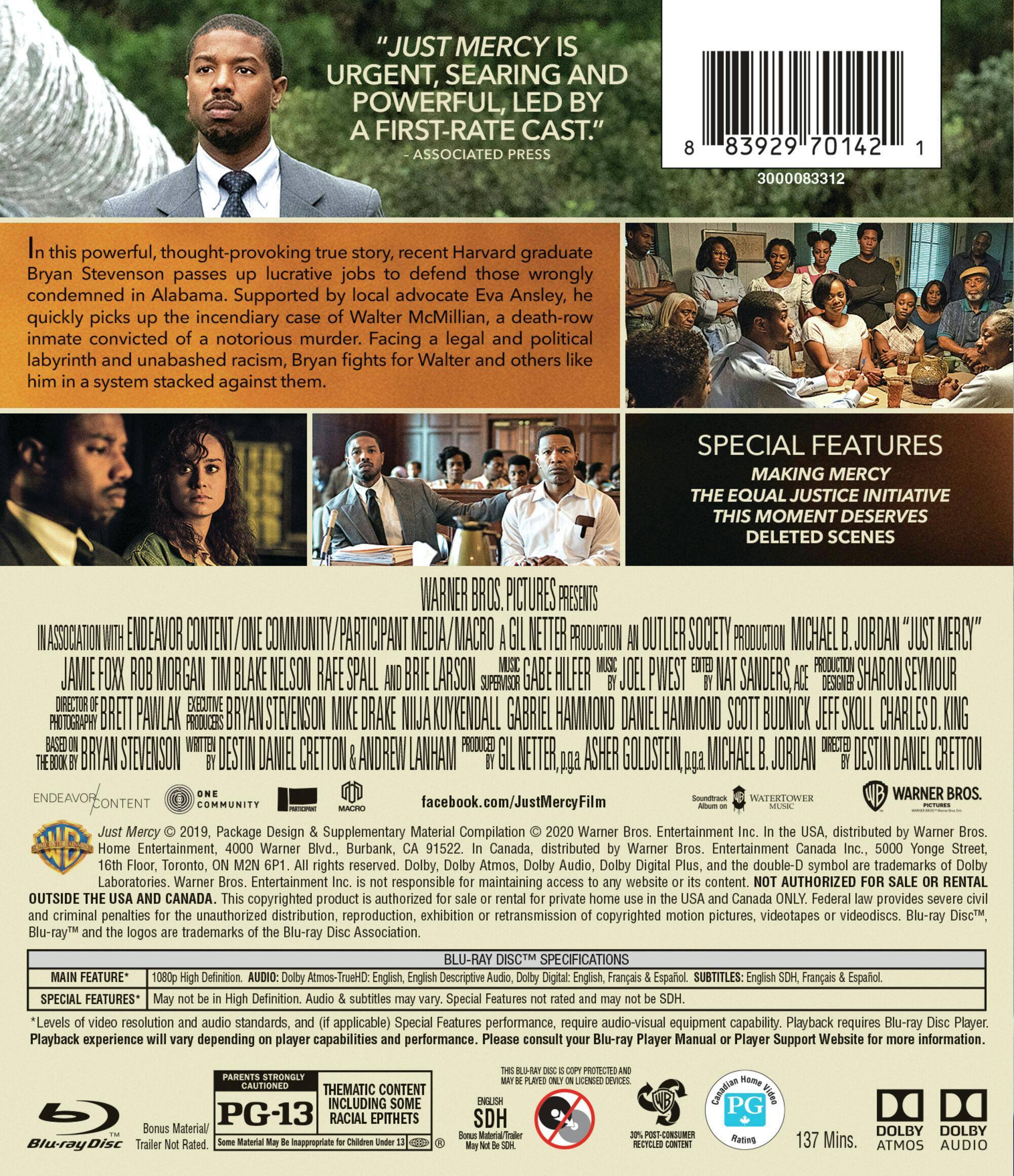 Back. Just Mercy (Blu-ray) [Blu-ray].