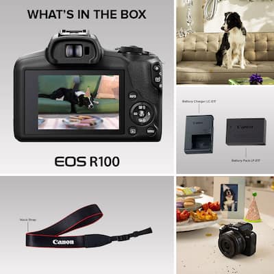 Canon EOS R100 4K Video Mirrorless Camera (Body Only) Black Canon EOS R100 4K Video Mirrorless Camera (Body Only) Black