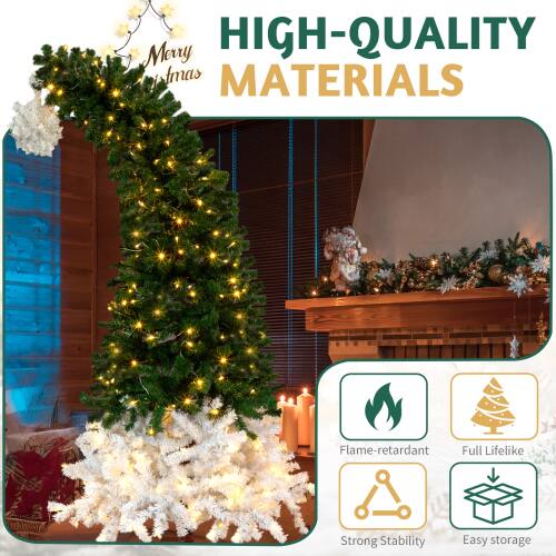 Sure, here is the corrected and grouped text:

---

**HIGH-QUALITY MATERIALS**

- Flame-retardant
- Full Lifelike
- Strong Stability
- Easy storage

---

**Merry Christmas**