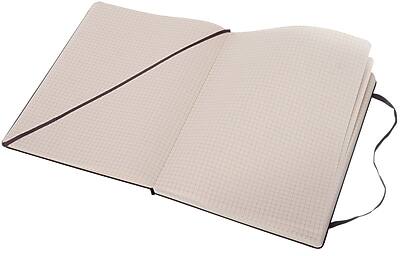 Alt View 3. Moleskine - Moleskine Classic Hard Cover Notebook, 7.5" x 9.75", Square Ruled, Black (895292XX) - Black.