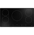 GE Profile - 36 in. Wide 5 Element Built-In Electric Induction Cooktop with 5 Elements, Slide Touch Controls, and Power Boost - Black