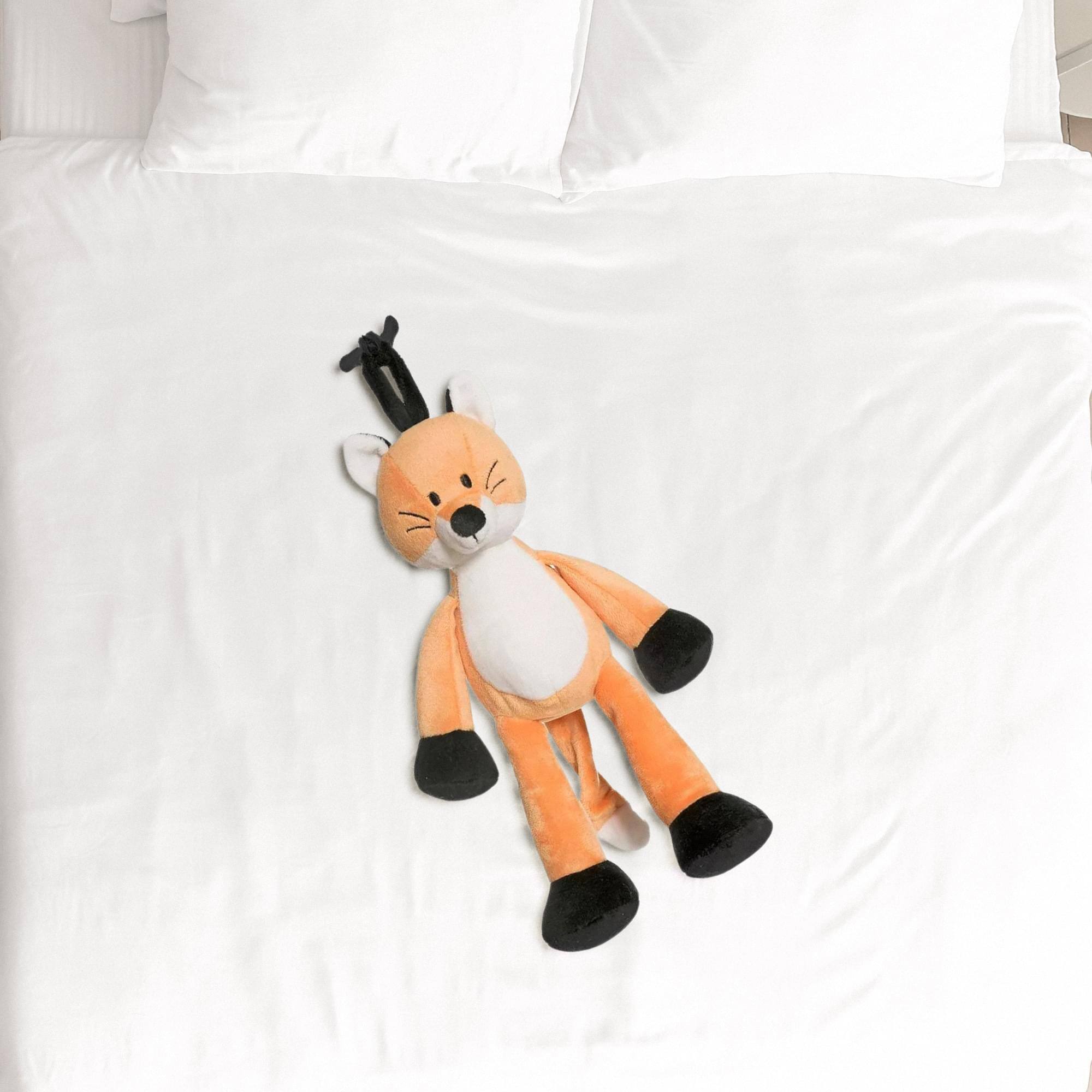 Alt View 10. TriAction Toys - Teddykompaniet Diinglisar Collection 10 Inch Musical Plush Animal | Fox - Brown.