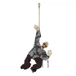 Sunstar - 26 Inch Sound Activated Animated Old Man Halloween Decoration - Black
