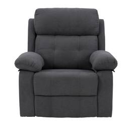 CorLiving - Oren Manual Recliner - Dark Gray