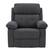 Front. CorLiving - Oren Manual Recliner - Dark Grey.