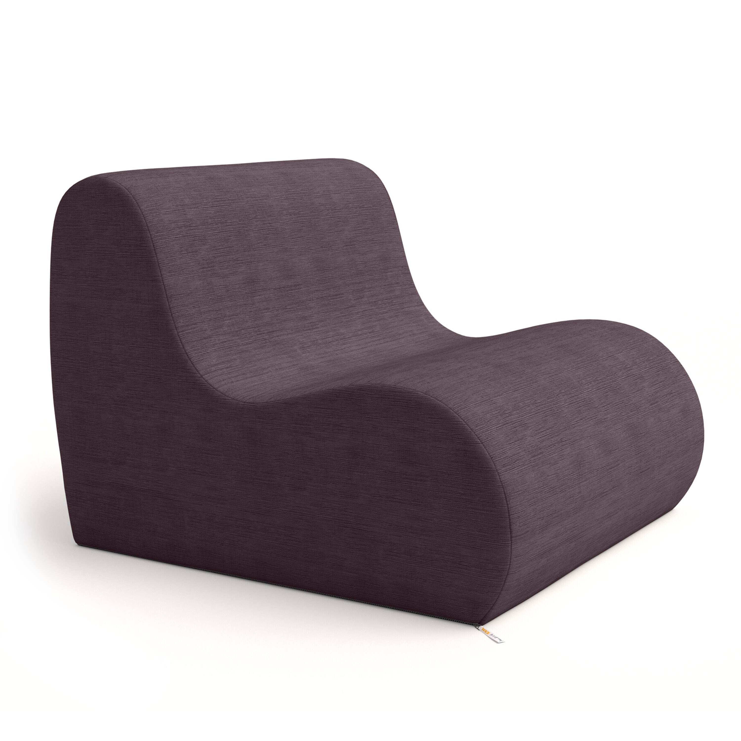 Alt View 2. Jaxx - Jaxx Uptown Large Modern Armless Accent Chair, Pinot - Pinot.