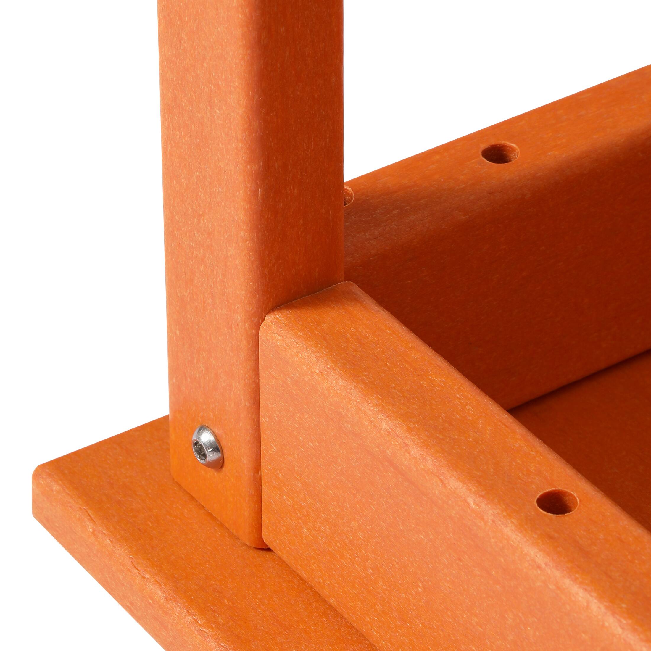 Alt View 4. WestinTrends - WestinTrends Malibu 35" length outdoor Coffee table for Adirondack chair - Orange.