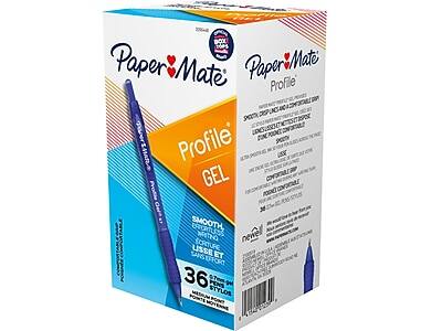 Paper Mate  
Profile GEL  

Smooth, effortless writing  
Lisse et sans effort  

36 pens  
36 stylos  

Profile Gel  
Smooth, effortless writing  
Lisse et sans effort  

New!