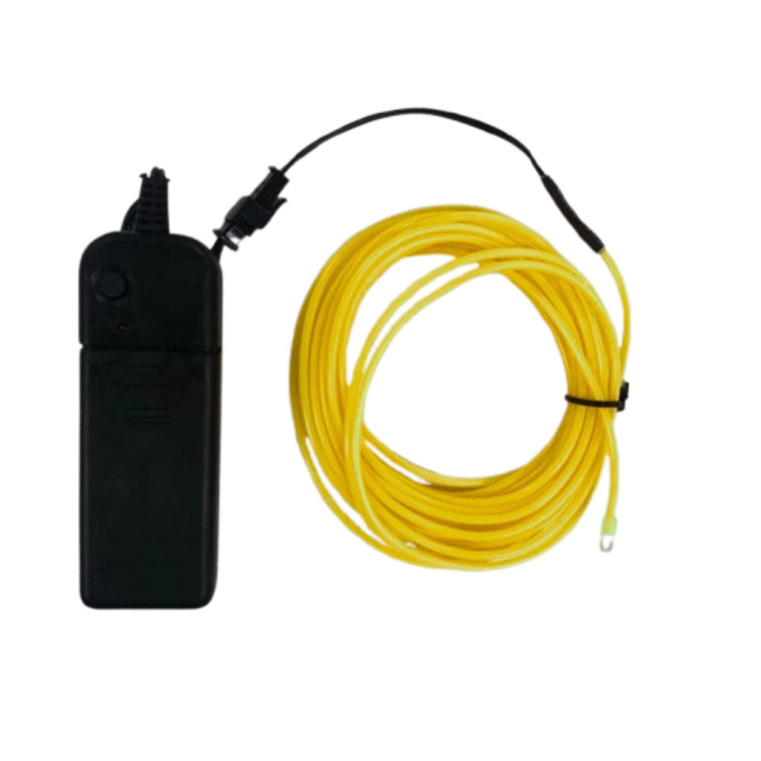 Angle. Home Collection - 9.84Ft Battery Powered Neon LED EL Wire String Light Yellow - Yellow.