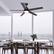 Left. Vaczon - 52-inch Modern 3CCT Dimmable LED Smart Ceiling Fan with Light, Remote and APP Control - Black.