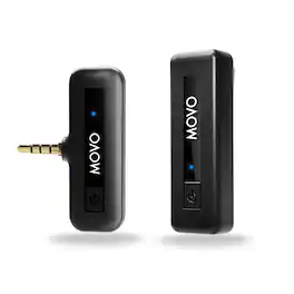 MOVO - Wireless Mini 2.4GHz Wireless Lavalier Microphone for DSLR and Mirrorless Cameras