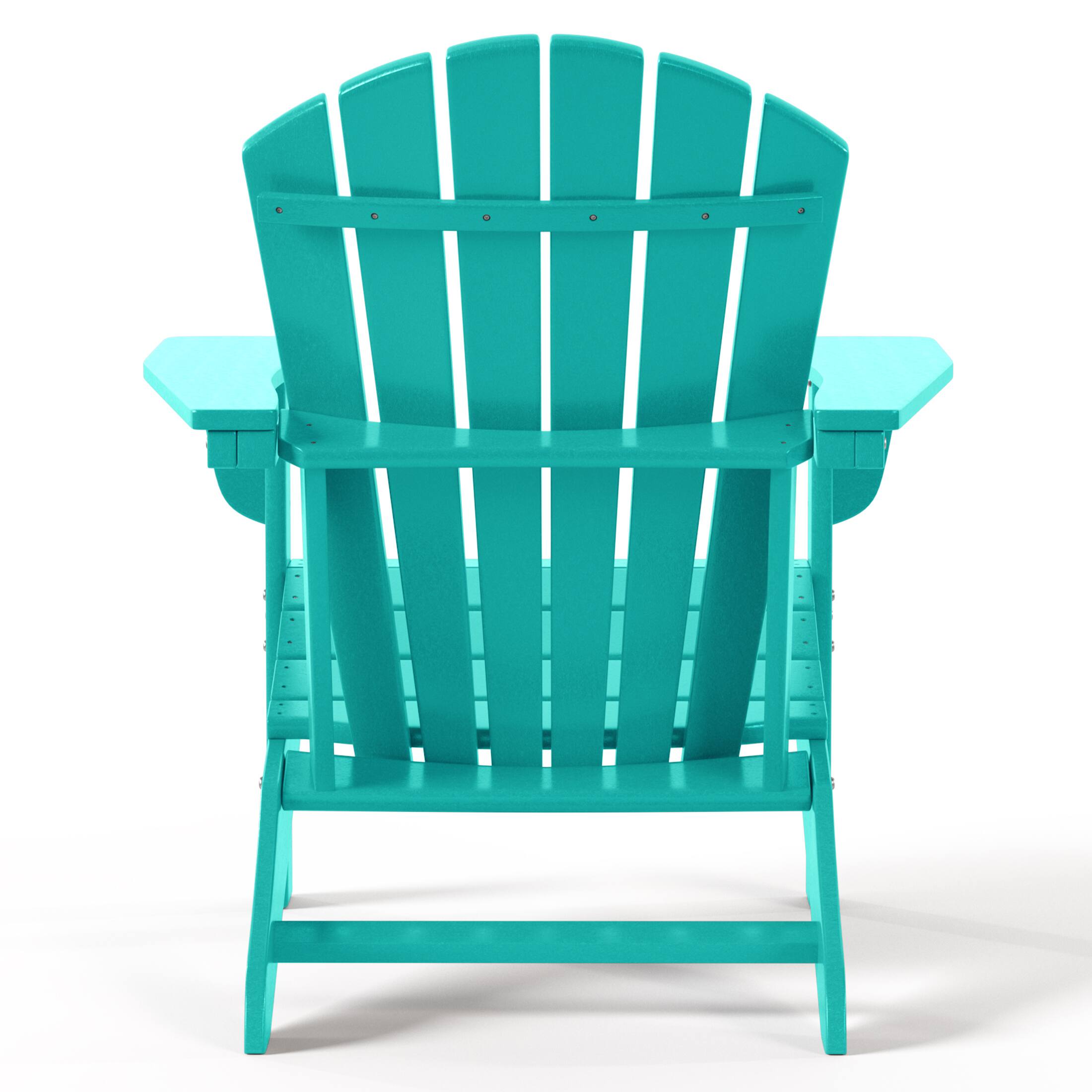 Alt View 2. WestinTrends - WestinTrends Dylan Outdoor Adirondack Chair (Set of 2) - Turquoise.