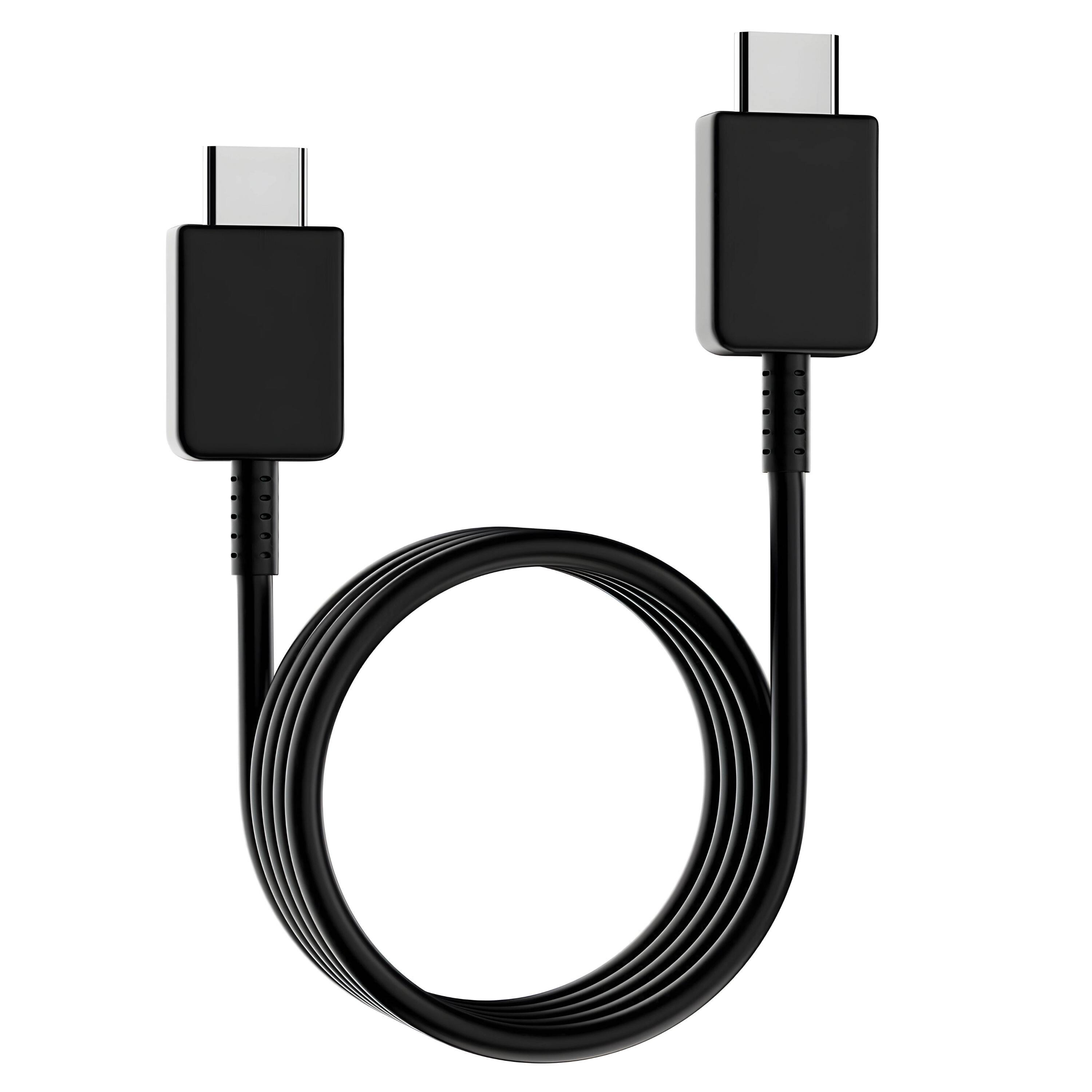 Angle. Kitcheniva - 45W USB-C Super Fast Wall Charger Cable 10Ft For Samsung Galaxy - Black.