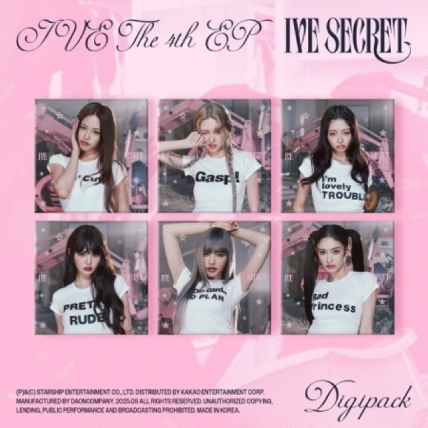 Ive - Ive Secret - Digipack Random Cover Version - incl. Photbook, Photocard + Mini-Folded Poster   - COMPACT DISCS [CD]