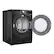 Alt View 8. LG - 7.8 Cu. Ft. Stackable Smart Electric Dryer with Dual Inverter HeatPump Technology - Black Steel.