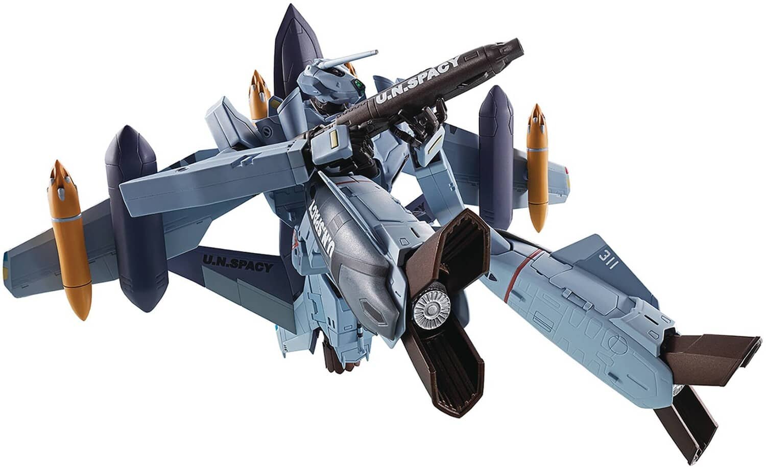 Bandai - Tamashii Nations - Macross Zero - HI-Metal R - VF-0A Phoenix (Shin Kudo Use) & QF-2200D-B Ghost - COLLECTIBLES - Multicolor