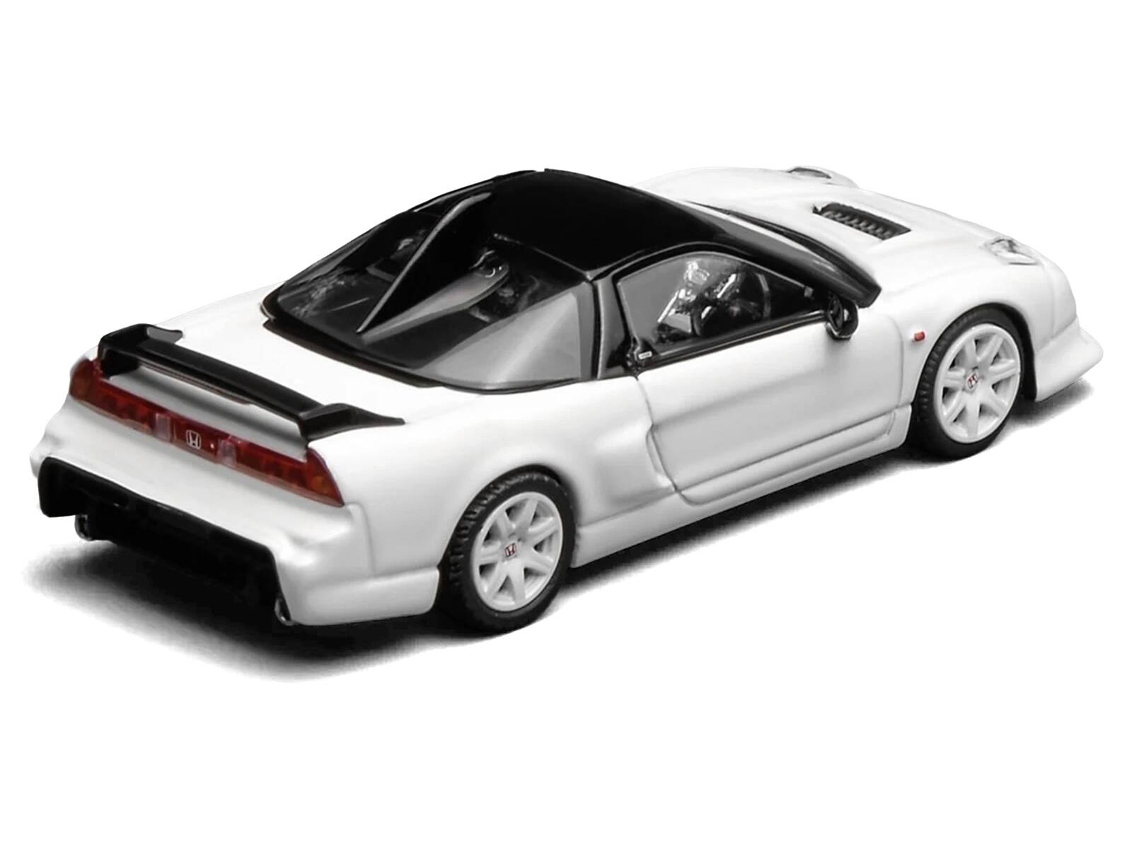 Alt View 4. MotorHelix - Honda NSX-R GT RHD (Right Hand Drive) Championship White with Black Top "Intern 64" Series 1/64 Model Car by MotorHelix.