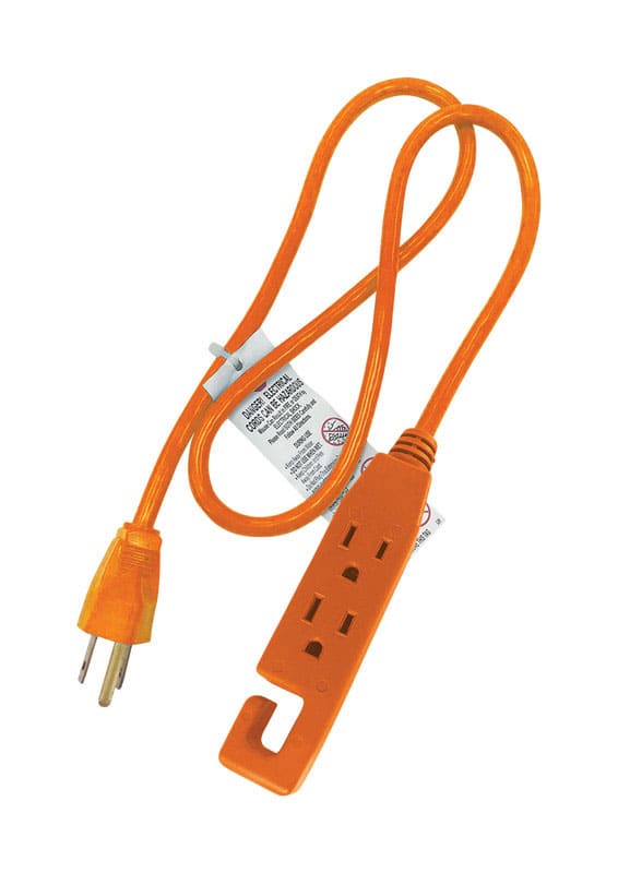 ProjeX - Indoor 3 ft. L Extension Cord 14/3 - Orange
