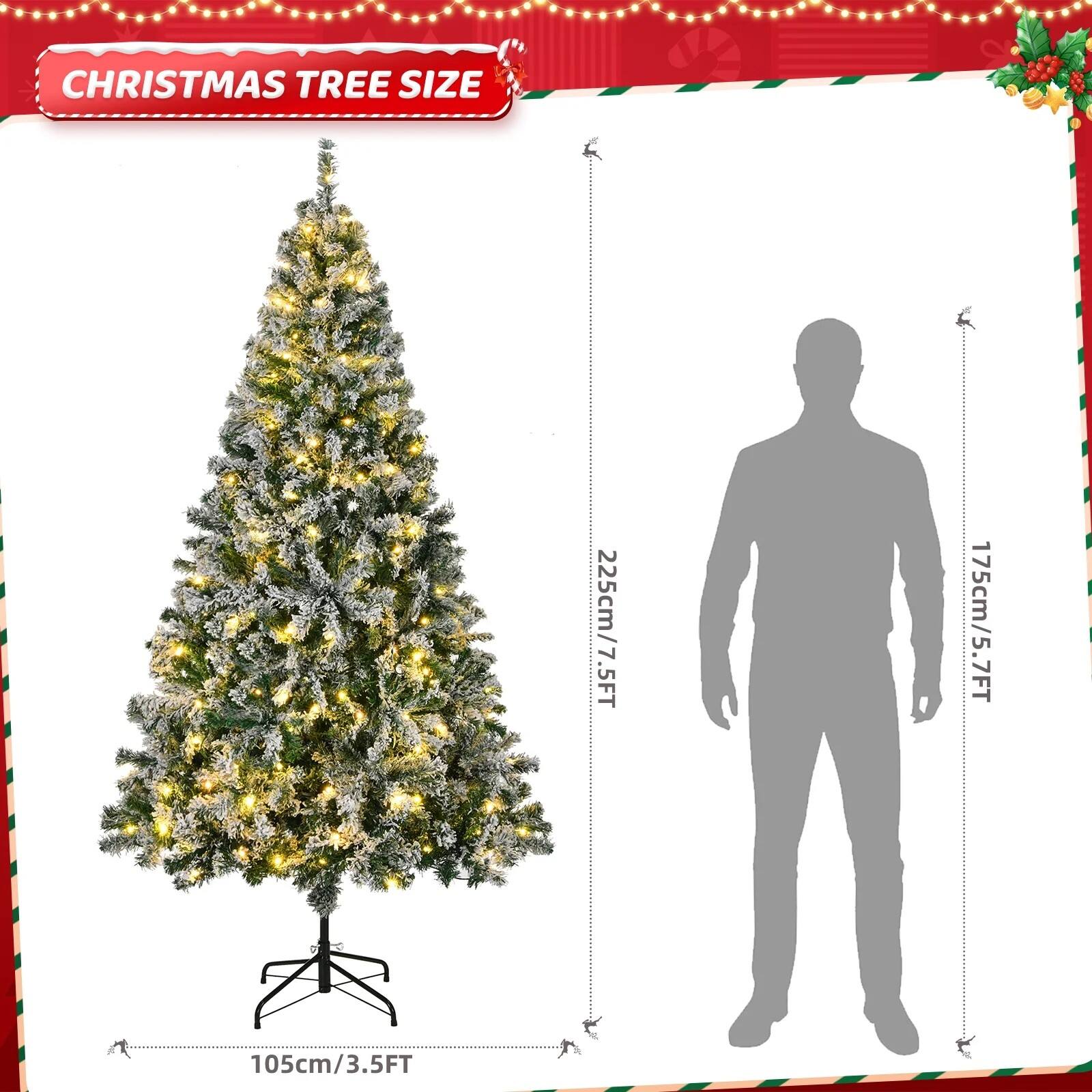 CHRISTMAS TREE SIZE

225cm/7.5FT  
175cm/5.7FT  
105cm/3.5FT
