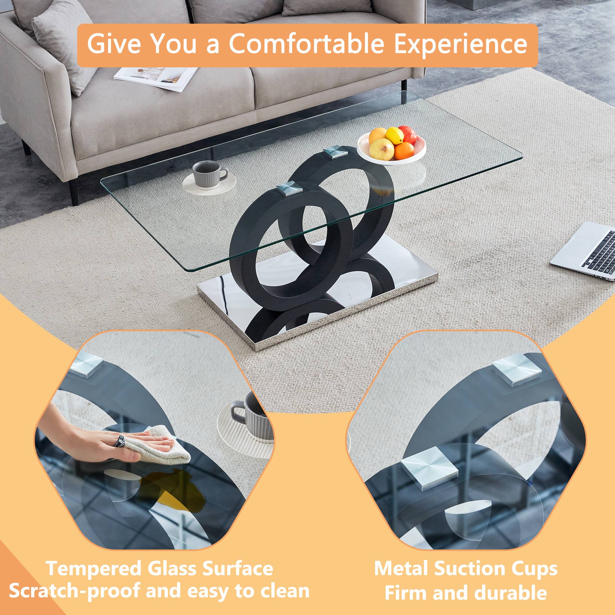 Give You a Comfortable Experience

Tempered Glass Surface Scratch-proof and easy to clean

Metal Suction Cups Firm and durable